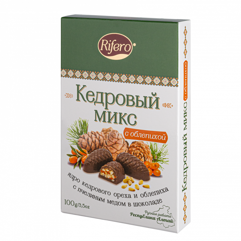  Риф и ко Конфеты "Кедровый микс ОБЛЕПИХА" 100г      в Саянске