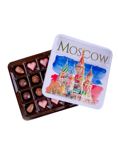 №1 TM LORD Конфеты шоколадны MOSCOW(металлическая коробка)195г) в Саянске