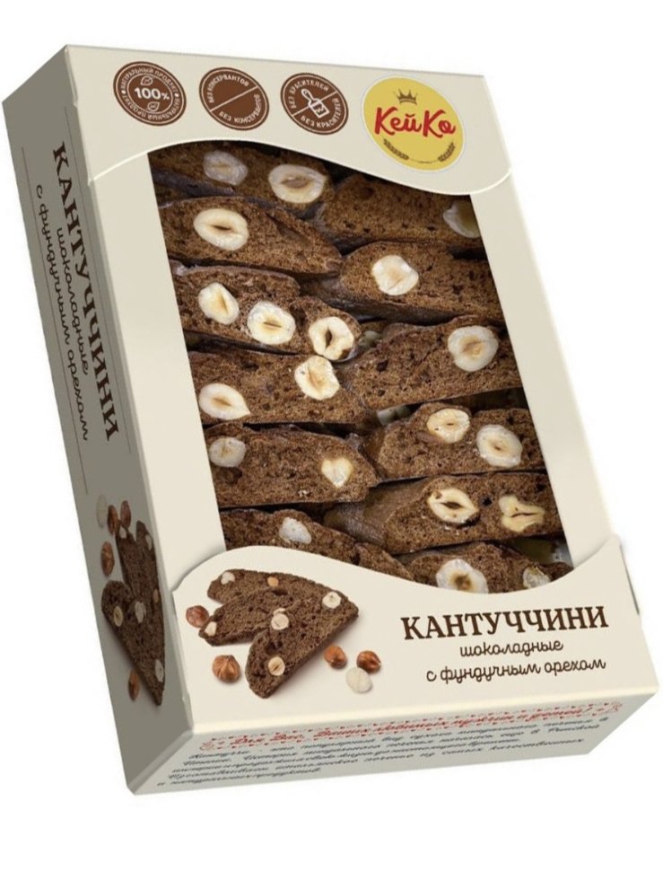  Кей Ко Кантуччини шоколадные с фундучным орехом, 200г  в Саянске