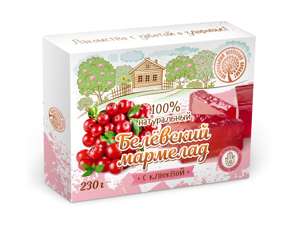  Мармелад белевский "Клюква" 230г в Саянске